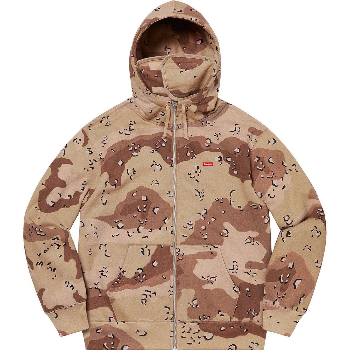 Small Box Facemask Zip Up Hooded Sweatshirt view 10